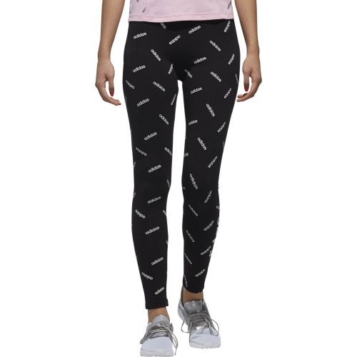 Женские леггинсы Adidas W AOP Tights Black DW8021