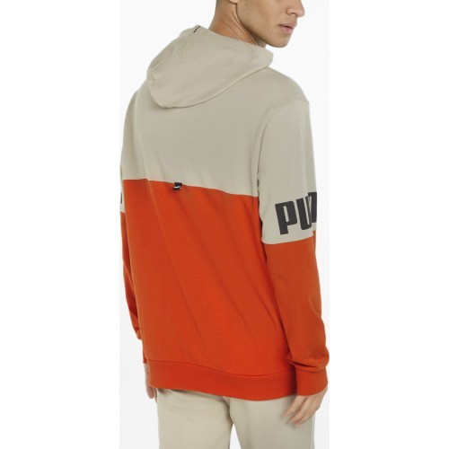 Puma Power Colorb vīriešu džemperis oranžs pelēks 848009 64