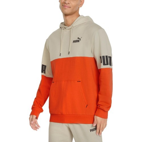 Puma Power Colorb vīriešu džemperis oranžs pelēks 848009 64