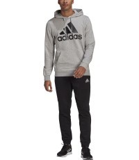 Adidas Men's Sports Suit M Bl Ft Hd Ts Grey Black