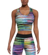 Women’s Sports Top BAS BLACK Tropical-Top 30 - Multi-Coloured