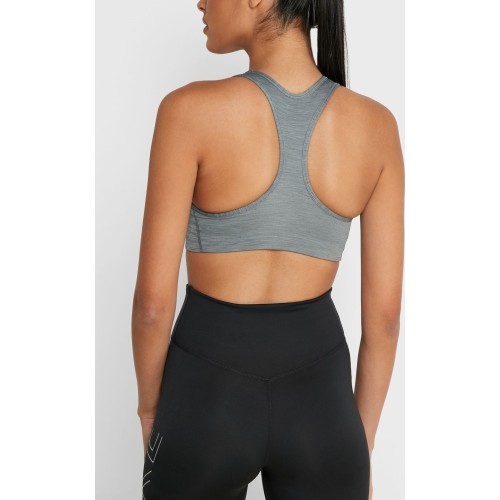 Женский спортивный бюстгальтер Nike Swoosh Futura, серый BV3643 084