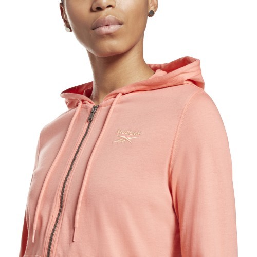 Reebok sieviešu džemperis Ri Jersey Full Zip rozā GI6610