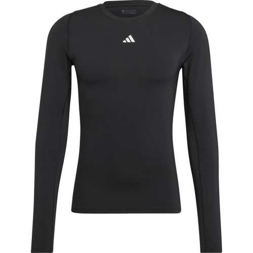 Мужская футболка Adidas Techfit Aeroready Long чёрная HP0626