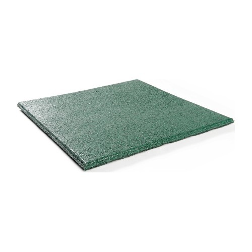 Gumijas grīdas segums flīze Premium - kvadrāts, zaļš