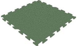 Резиновая плитка Base Premium – Puzzle, зелёная