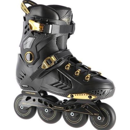 NA20002 ЧЕРНО-ЗОЛОТЫЕ СЛАЛОМНЫЕ КОНЬКИ NILS EXTREME - NA20002 BLACK-GOLD SLALOM IN-LINE SKATES NILS E