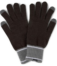 Puma cimdi Knit Gloves Black Grey 041772 01