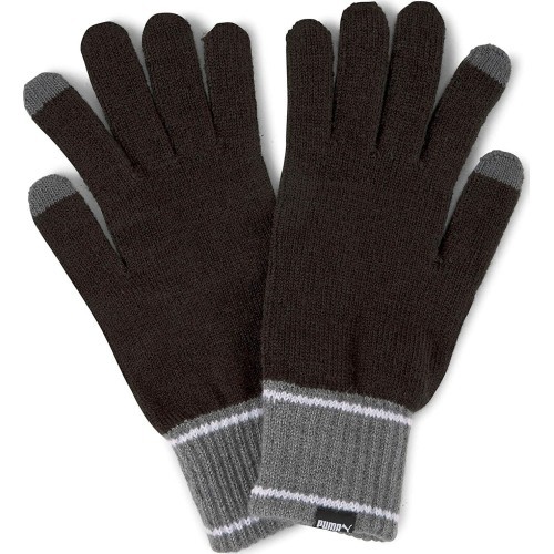Puma cimdi Knit Gloves Black Grey 041772 01