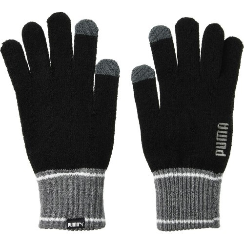 Puma cimdi Knit Gloves Black Grey 041772 01