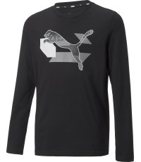 Puma Alpha Longsleeve Tee Junior T-Shirt Black 670103 01