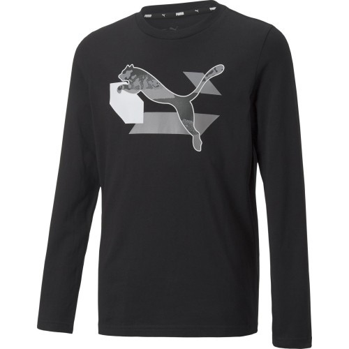 Puma Alpha Longsleeve Tee krekls pusaudžiem Black 670103 01
