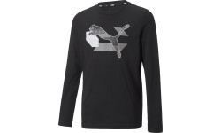 Puma Alpha Longsleeve Tee Junior T-Shirt Black 670103 01