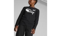 Puma Alpha Longsleeve Tee krekls pusaudžiem Black 670103 01