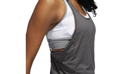Adidas augšdaļa 3 Stripe Tank Black DU3459