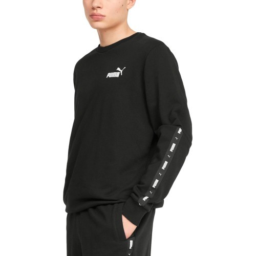 Puma Ess+ Tape Crew vīriešu džemperis Black 847384 01