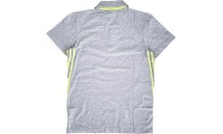 Adidas Men's Sports Polo Shirt Grey Yellow V37343