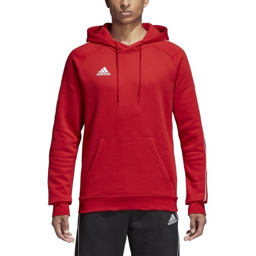 Adidas Core 18 Hoodie sweatshirt, red CV3337