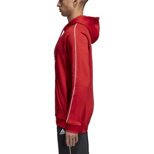 Adidas Core 18 Hoodie džemperis, sarkans CV3337