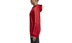 Adidas Core 18 Hoodie džemperis, sarkans CV3337