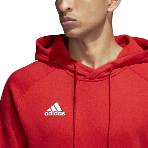 Adidas Core 18 Hoodie sweatshirt, red CV3337