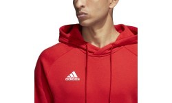 Толстовка Adidas Core 18 Hoodie, красная CV3337