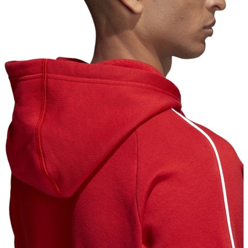 Adidas Core 18 Hoodie džemperis, sarkans CV3337