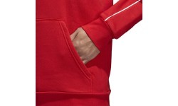 Adidas Core 18 Hoodie sweatshirt, red CV3337