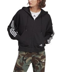 Женская толстовка Adidas W 3S FZ Hoodie Black GL1462