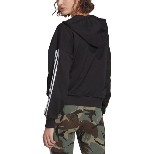 Женская толстовка Adidas W 3S FZ Hoodie Black GL1462