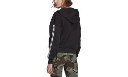 Adidas W 3S FZ Hoodie Women's Sweatshirt Black GL1462