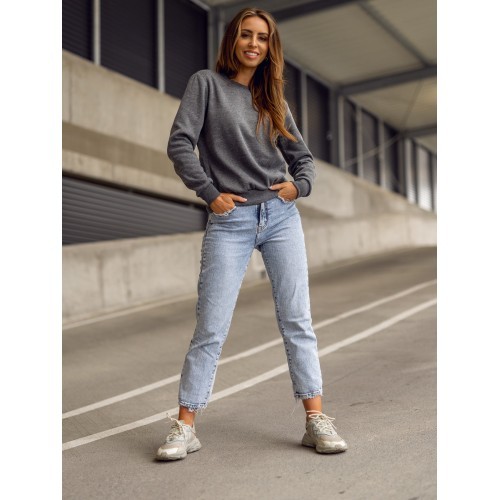 Толстовка флисовая женская J.Style, серая 68W01-5