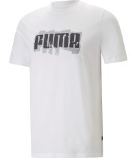 Puma мужская футболка Graphics Puma Wording White 674475 02