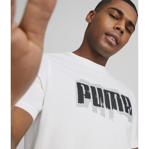 Puma vīriešu T-krekls Graphics Puma Wording White 674475 02
