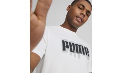 Puma мужская футболка Graphics Puma Wording White 674475 02