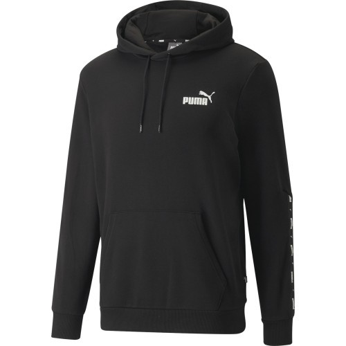 Puma Ess+ Tape Hoodie vīriešu džemperis, melns 847385 01