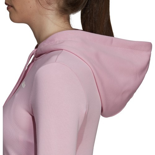 Adidas женская толстовка W E Pln FZ Hoodie Pink DX2549