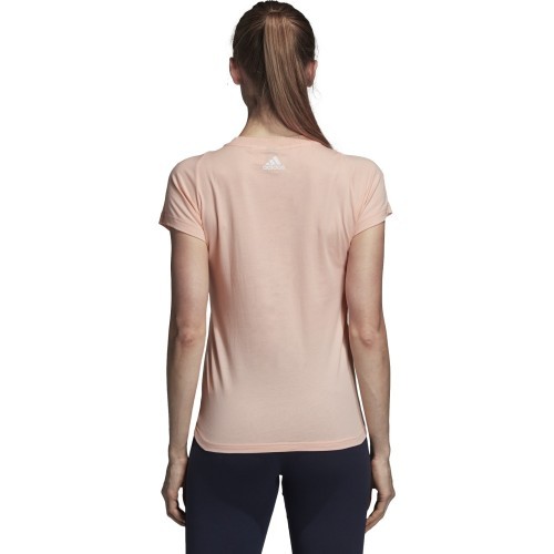 Adidas Ess Li Sli Tee sieviešu krekls Coral CZ5770