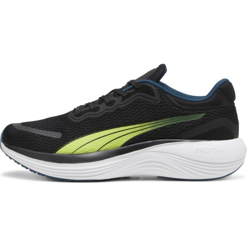 Puma Scend Pro мужские беговые кроссовки, белые чёрные жёлтые, 378776 17
