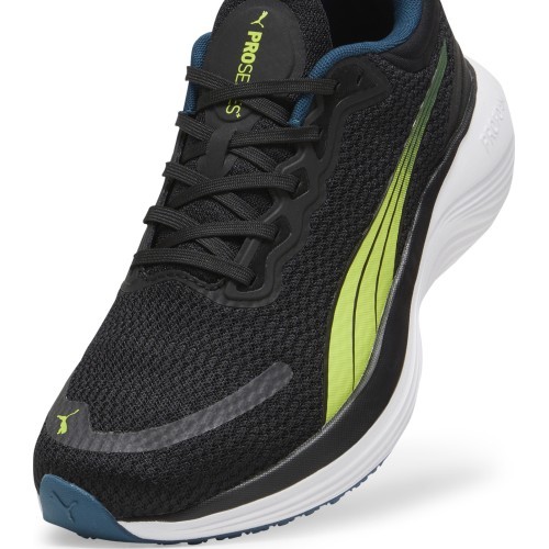 Puma Scend Pro мужские беговые кроссовки, белые чёрные жёлтые, 378776 17
