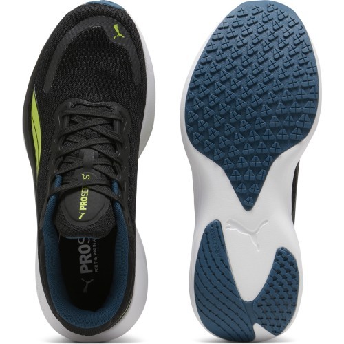 Puma Scend Pro мужские беговые кроссовки, белые чёрные жёлтые, 378776 17