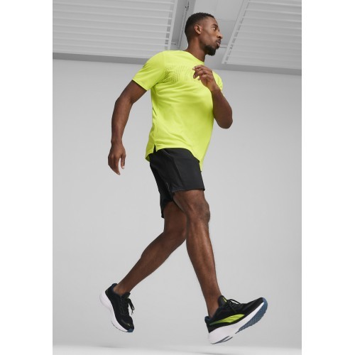 Puma Scend Pro мужские беговые кроссовки, белые чёрные жёлтые, 378776 17