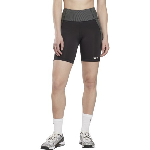 Женские шорты Reebok Rib Legging Short чёрные HI6221