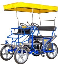 Velomobilis Ciclofan E-Sirinetta – 2 vietu, ar elektrisko pedāļu piedziņu