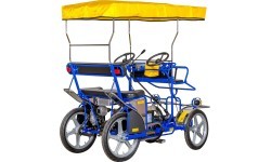 Velomobilis Ciclofan E-Sirinetta - 2 sēdvietas, ar elektrisko pedāļu asistentu