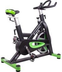 inSPORTline Airin spininga velosipēds (līdz 150 kg, svars 20 kg) - Black-Green