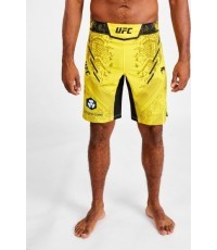 UFC Adrenaline by Venum Authentic Fight Night vyriškos kovinės trumpikės - ilgos - geltonos spalvos
