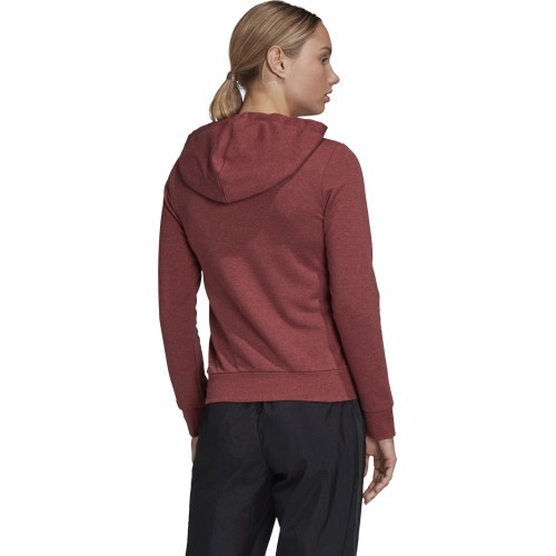 Adidas W E Lin FZ HD women's hoodie, burgundy GD2966