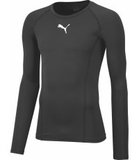 Футболка подростковая Puma Liga Baselayer Tee, чёрная 655921 03