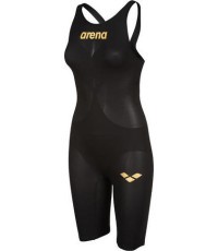 Sieviešu sacensību peldkostīms Arena W Carbon AIR² Open Back, melns - 553